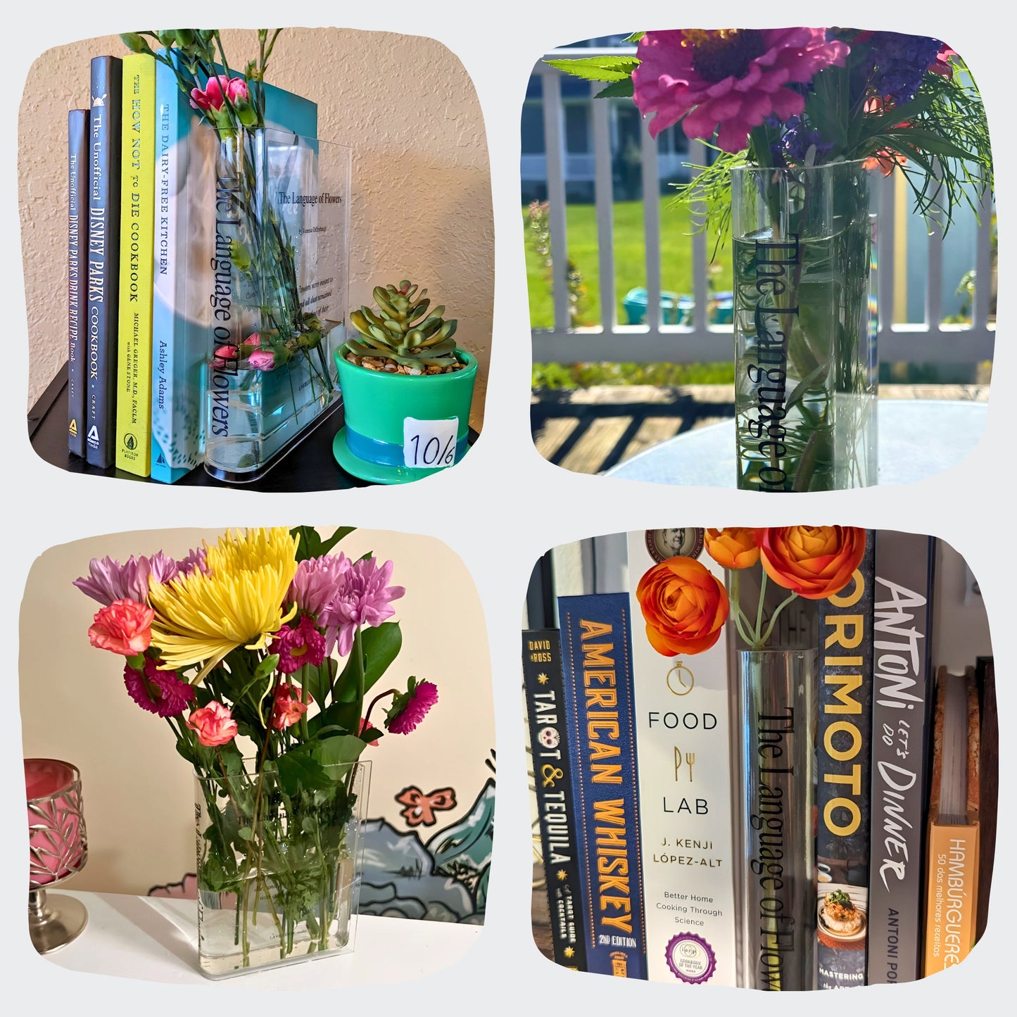 BloomsBound™ - Acrylic Book Vase